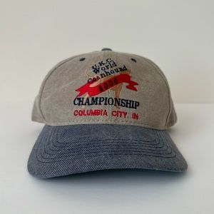 Vintage Y2K World coonhound Championship Columbia City, Indiana snapback hat- OS